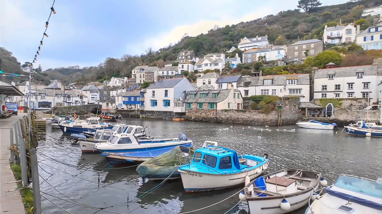 Walking Polperro in Autumn - Historic English Fishing Village