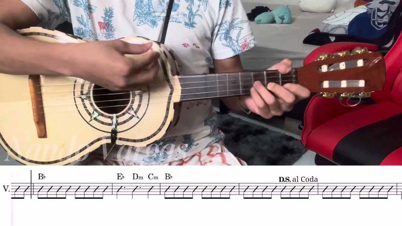Loco/ Alejandro Fernández Guitarra tutorial Vihuela Fácil