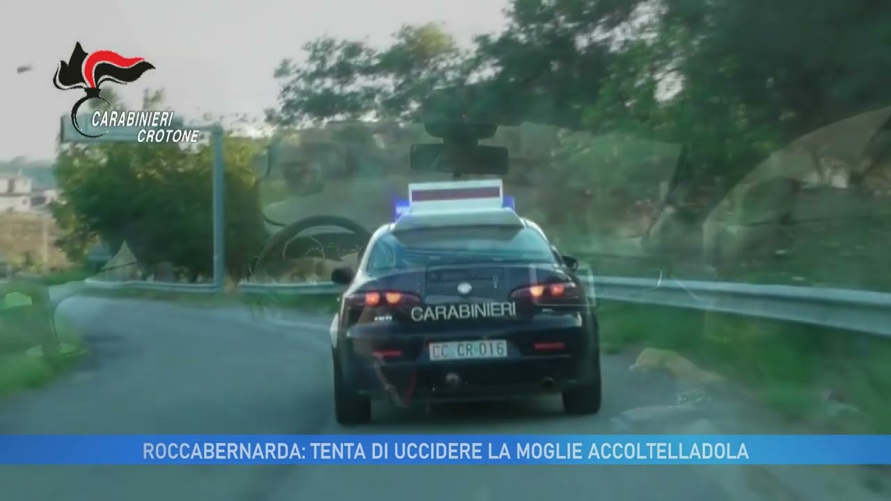 ROCCABERNARDA : TENTA DI UCCIDERE LA MOGLIE ACCOLTELLANDOLA