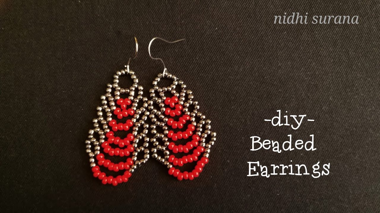 ⚜️ Trendy Seed Bead Earrings || Aretes Tutorial DIY (0375)