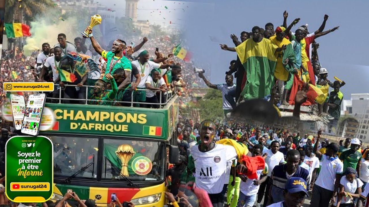 🔴 DIRECT : Grande Parade Populaire des Lions Champions d’Afrique - Dakar en transe