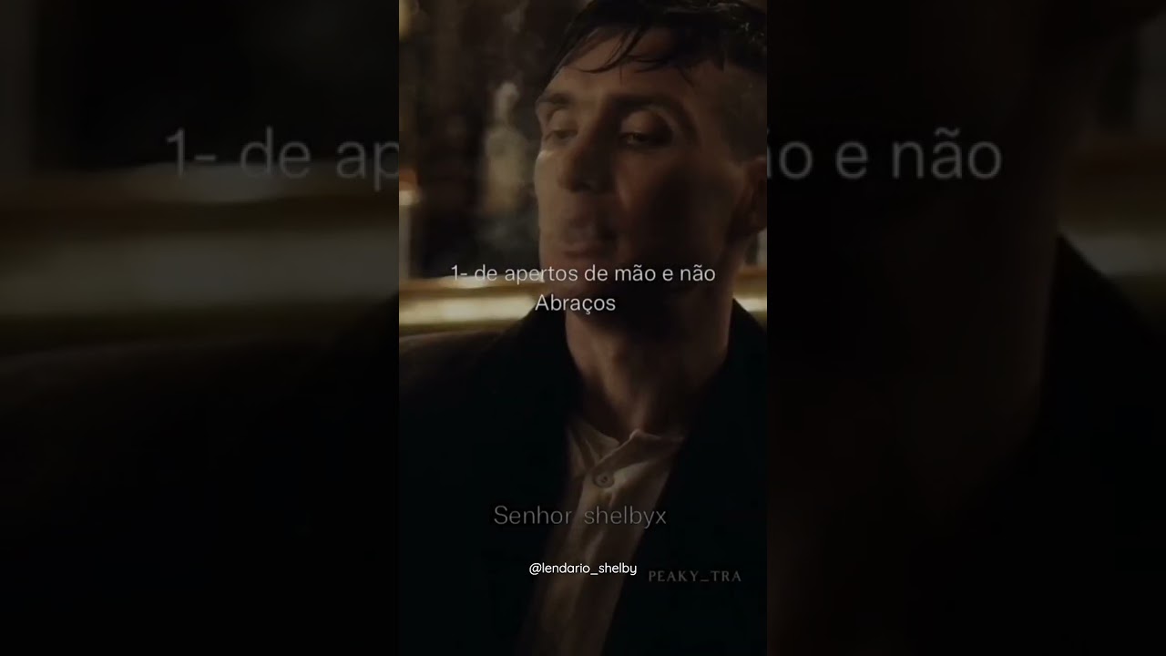 dicas para ser mais serio(baseado em peak blinders!)