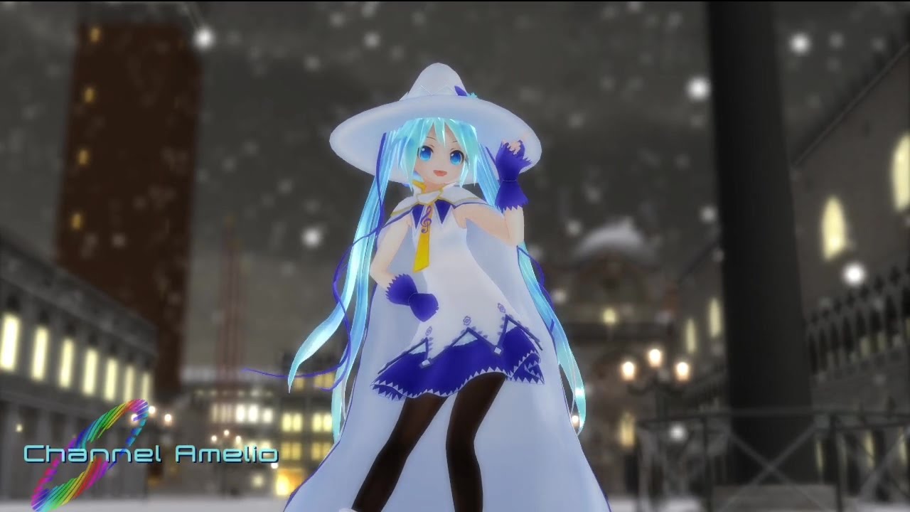【MMD】雪あぴミク2014で好き！雪！本気マジック【4K→1080p60⇒4K】