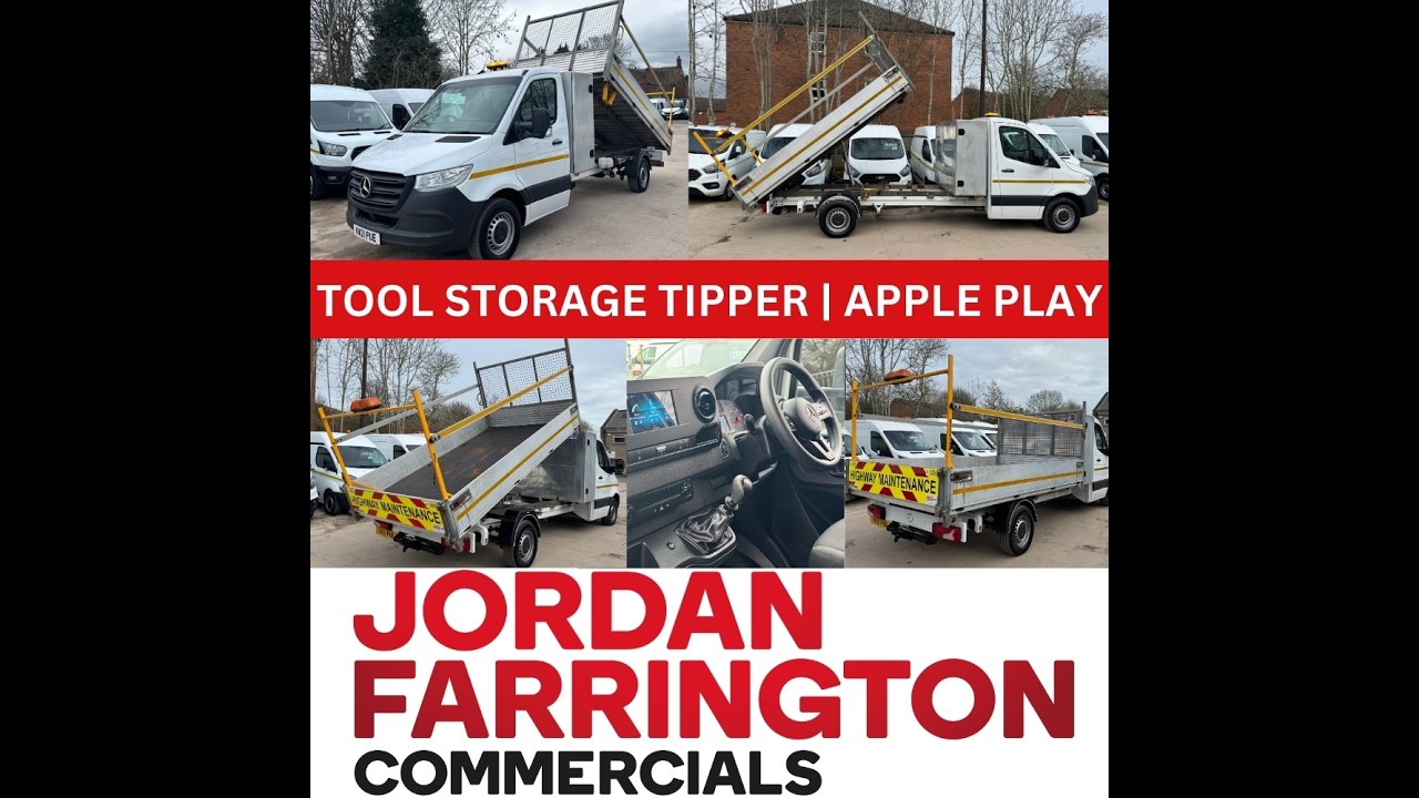 2021 MERCEDES BENZ SPRINTER 315 CDI EURO 6 RWD L3 ALLOY BODY SINGLE CAB TOOLPOD TIPPER - WALK AROUND