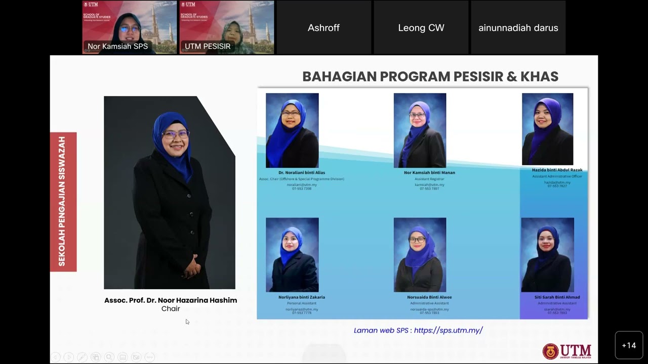 UTM Pesisir Program (Taklimat pelajar baru di bawah Program Pesisir bagi Semester II Sesi 20222023)