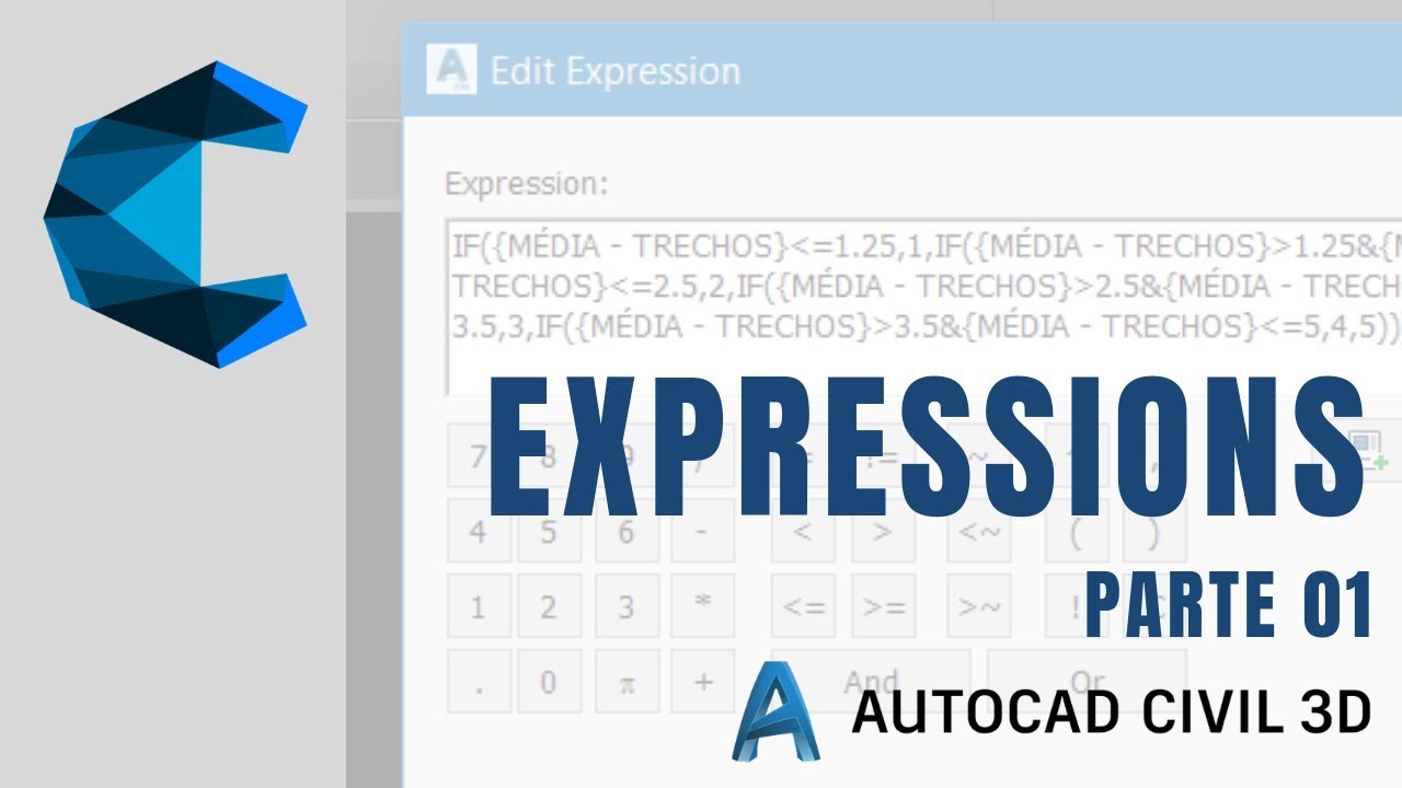 AutoCAD Civil 3D 2019 - EXPRESSIONS - 01
