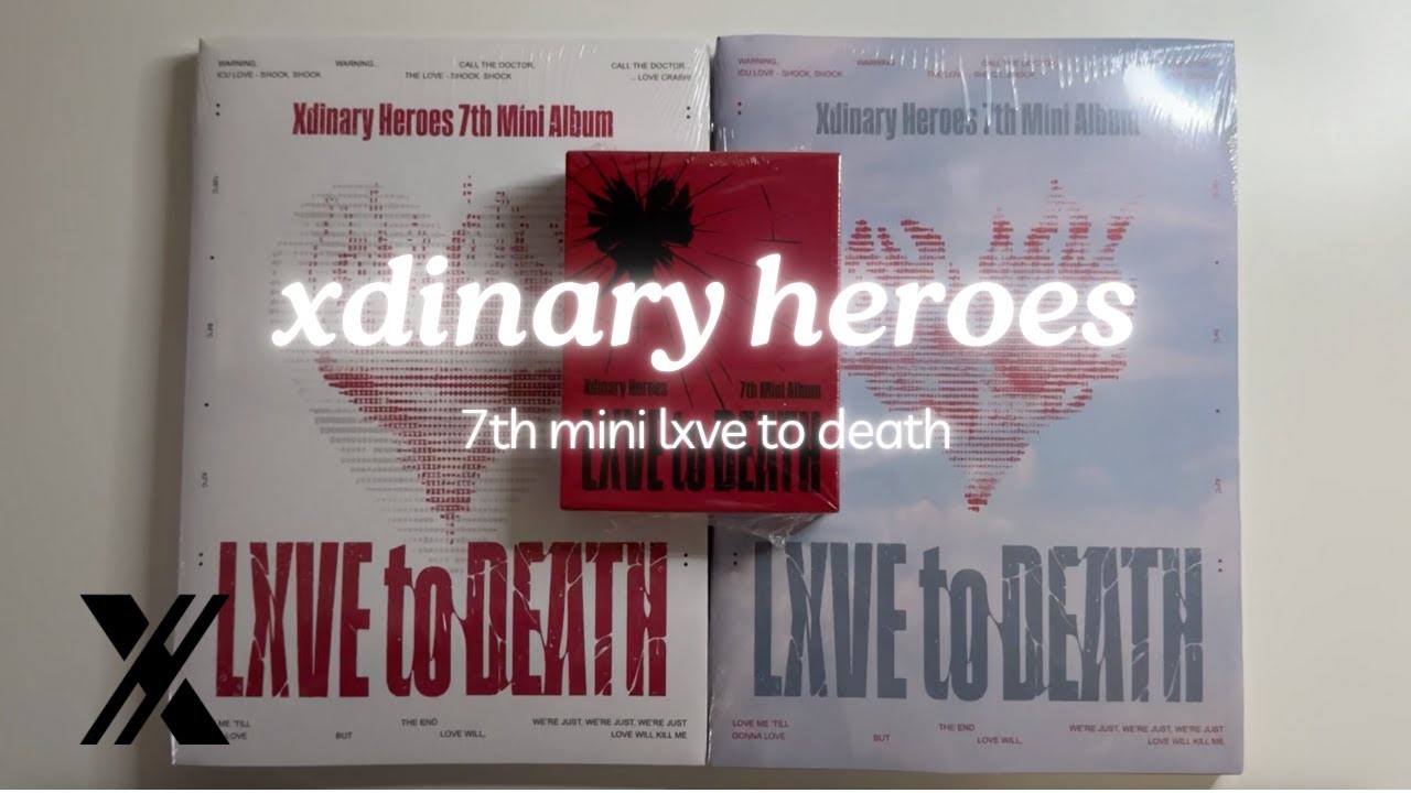 ✮ unboxing xdinary heroes 7th mini album lxve to death (photobooks, tin case ver.)