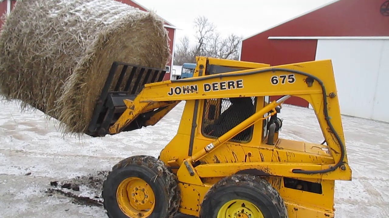 BIG IRON ONLINE AUCTION 3-28-2018: 1986 John Deere 675 Skid Steer