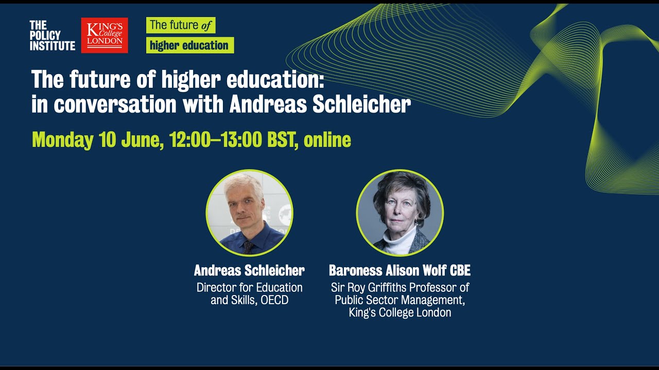 The future of higher education: in conversation with Andreas Schleicher of the OECD