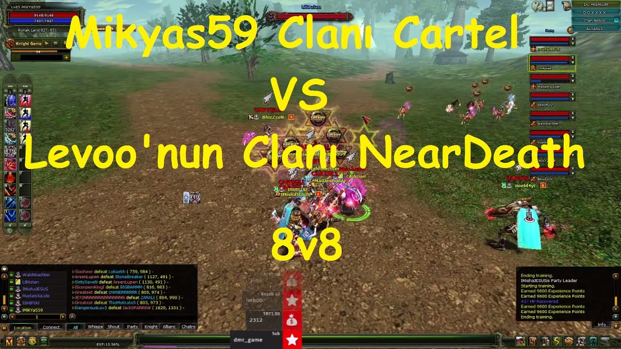Mikyas59 Clanı CARTEL VS Levoo'nun Clanı NearDeath 8v8  AltarKnight Online
