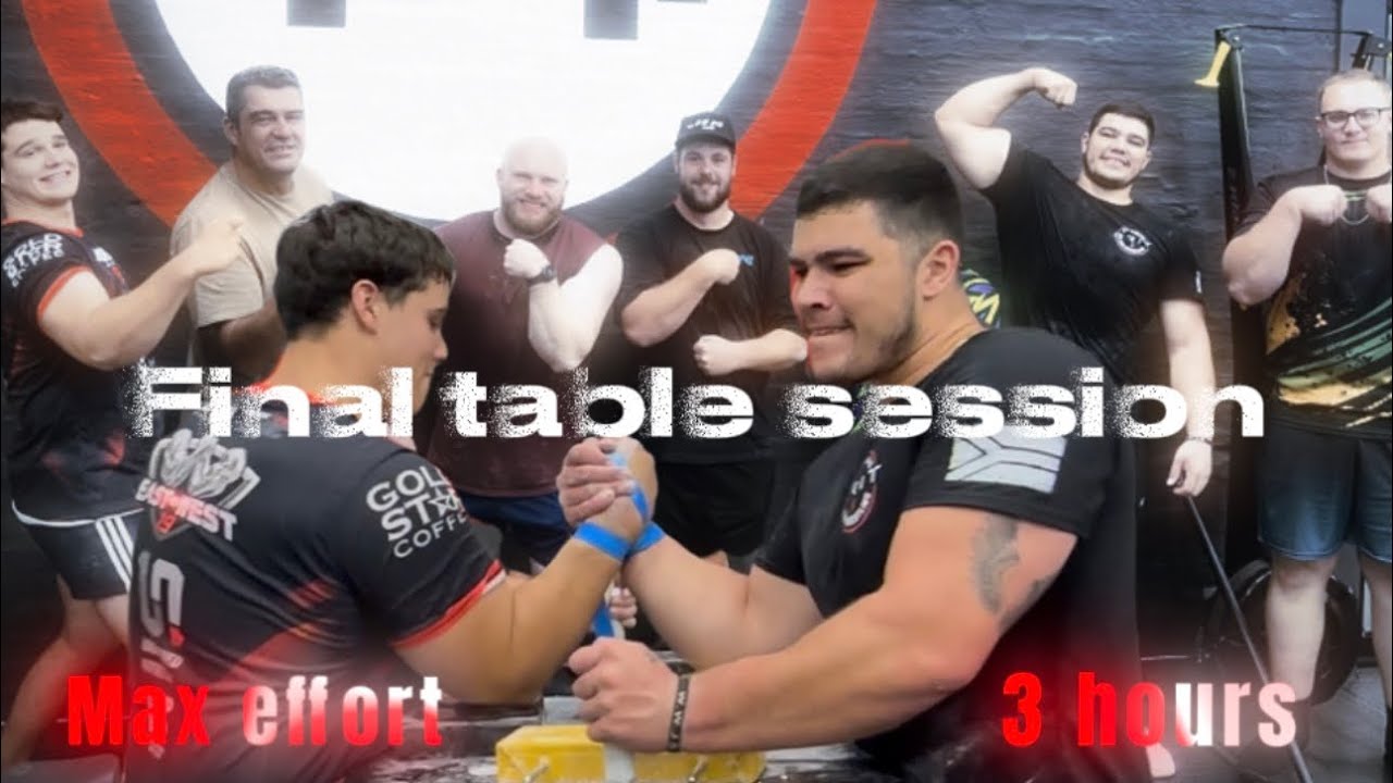 Max effort training for 3 hours straight‼️My final table session.