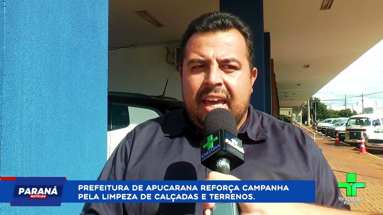 Prefeitura de Apucarana orienta moradores sobre limpeza de calçadas e reforça cuidado com a cidade
