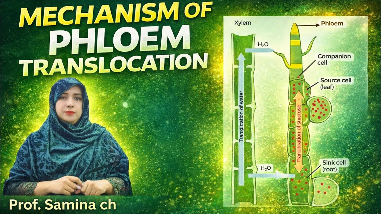 Mechanism of Phloem Translocation | Pressure Flow Hypothesis | Transport of Food in Plants