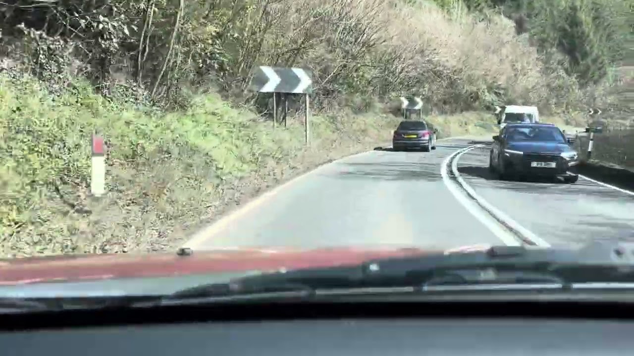 Drive From Bodmin To Liskeard (Chequered Flag Cafe) Cornwall 28/03/2025