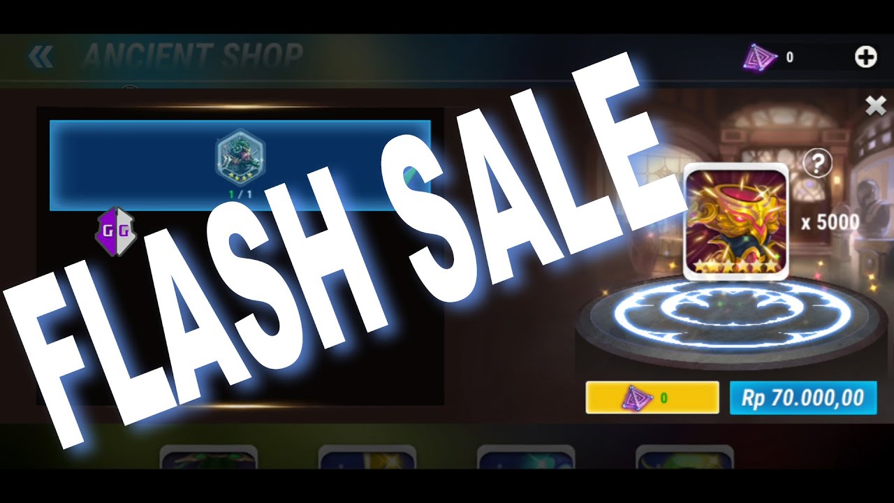 Heroes Infinity flash sale anchient shop