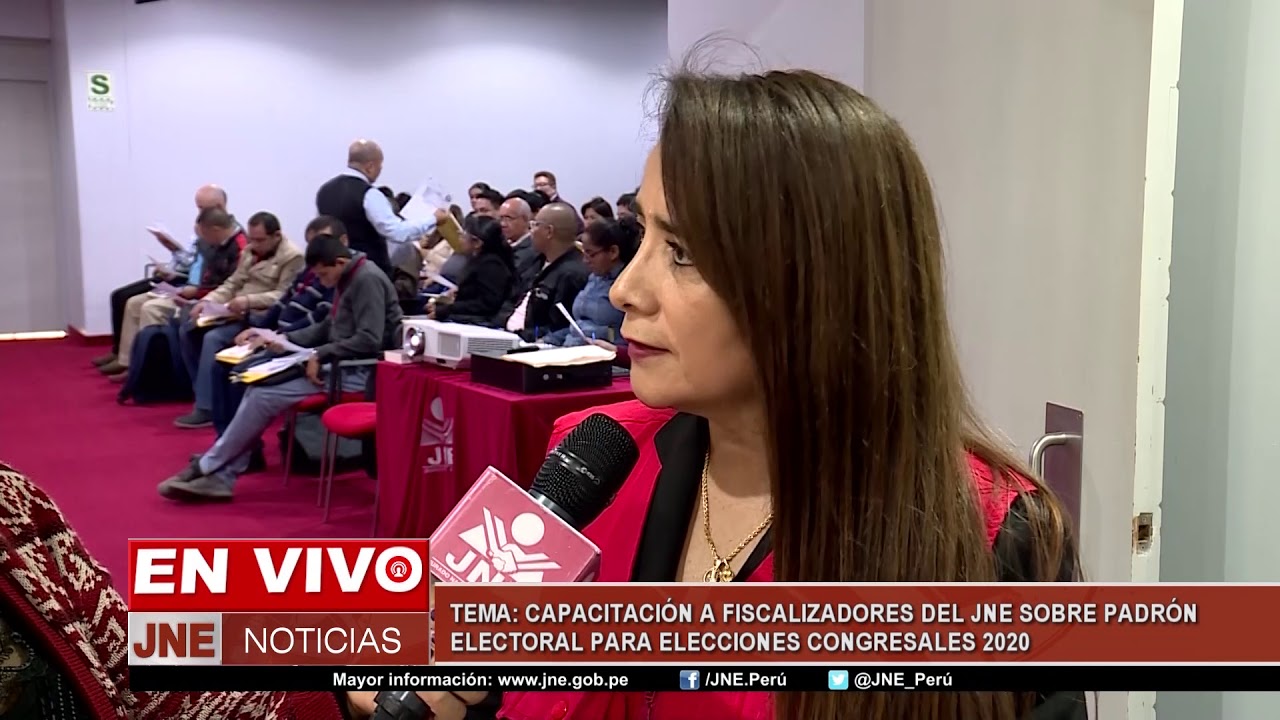 CAPACITACI&Oacute;N A FISCALIZADORES DEL JNE SOBRE PADR&Oacute;N ELECTORALES PARA ELECCIONES CONGRESALES 2020