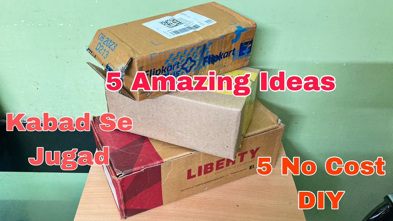 5 Amazing Space Saving Ideas | No Cost DIY | Cardboard Boxes Reuse Ideas | Home Organizing Ideas