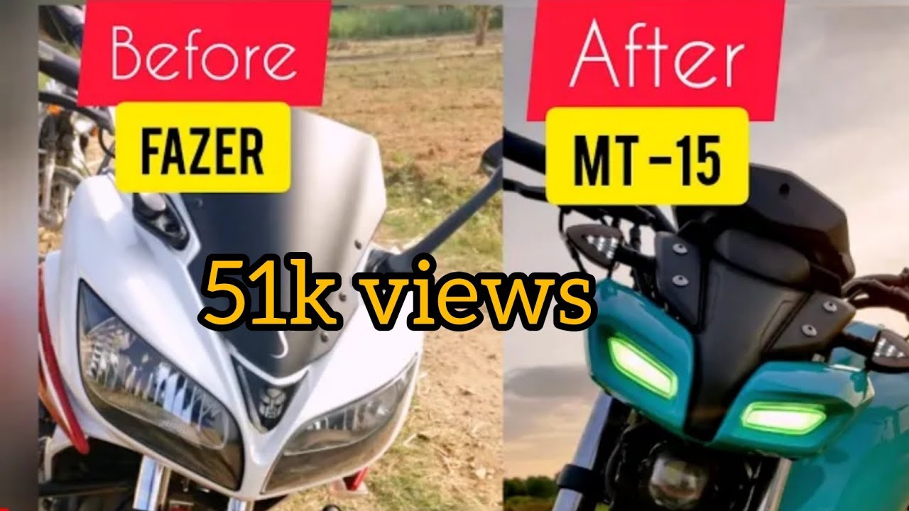 Fazer to MT 15 | Fz to MT 15 | modification | custom paint🔥🔥#fz16 #MT15 #BIKEMODIFICATION #FAZER #