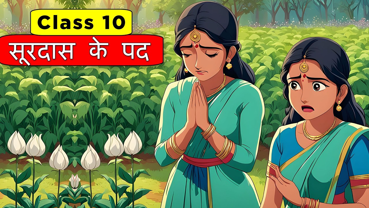 सूरदास | Class 10th Hindi Chapter 1 - Surdas | Surdas Class 10 | Surdas Ke Pad Animation