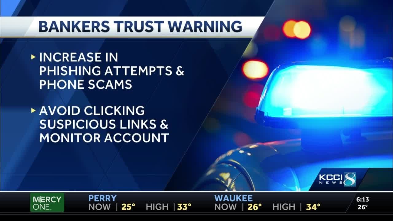 Bank issues warning over phishing attempts and phone scams