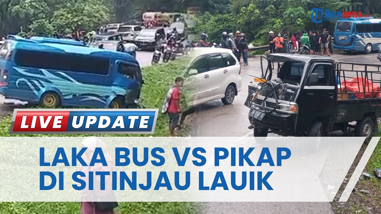 4 Penumpang Luka-luka akibat Laka Micro Bus Jasa Malindo vs Pikap di Sitinjau Lauik, Sumatera Barat