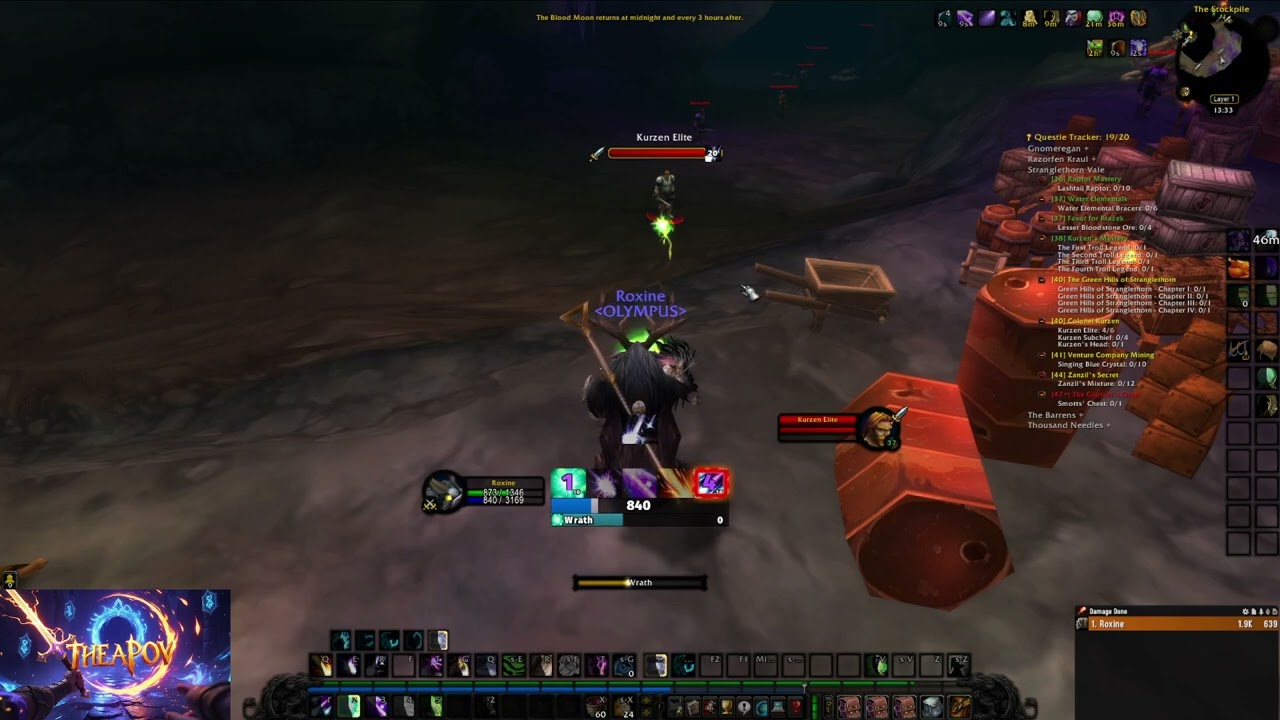 Wow Classic SOD Journey. Roxine the Balance Druid leveling jorney. Relaxing Longplay