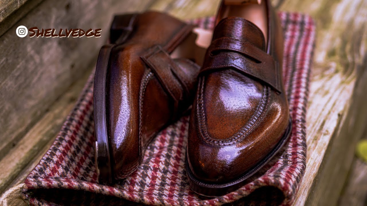 UNBOXING - Custom Made To Order Antonio Meccariello Penny Loafer - Pie Crust Apron - Peccary Patina!