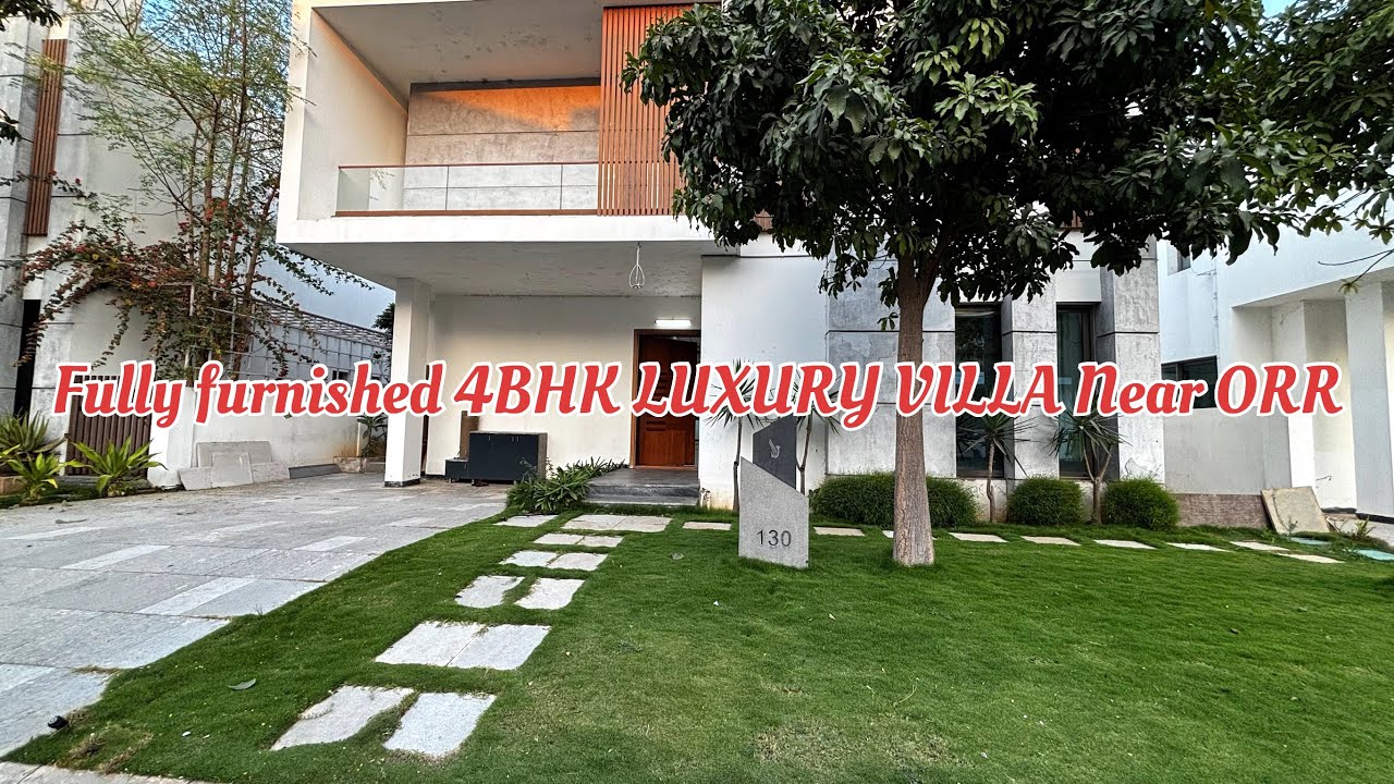 4BHK Premium Luxury Fully Furnished Villa Hyderabad | Mokila | Gated Community | +919948200355 