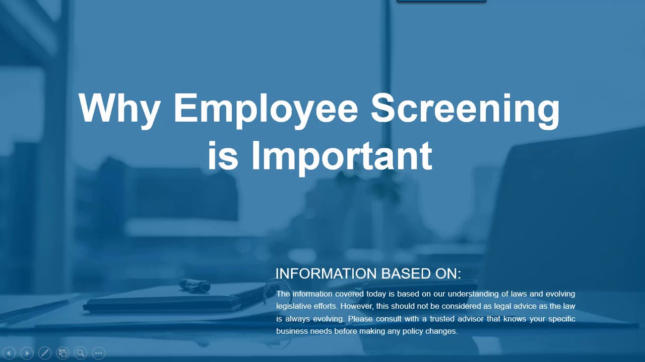 Employee Screening Video