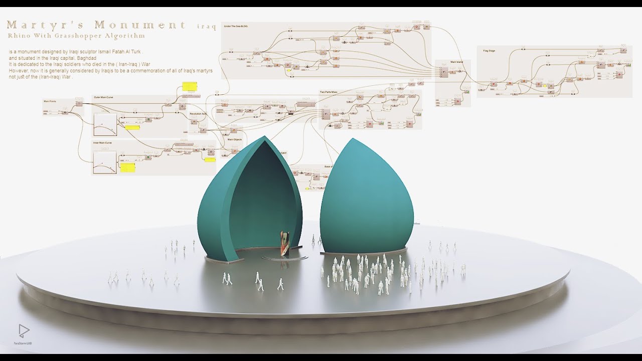 Rhino && Grasshopper 032 || Iraqi Monument Concept || GH - problem solving