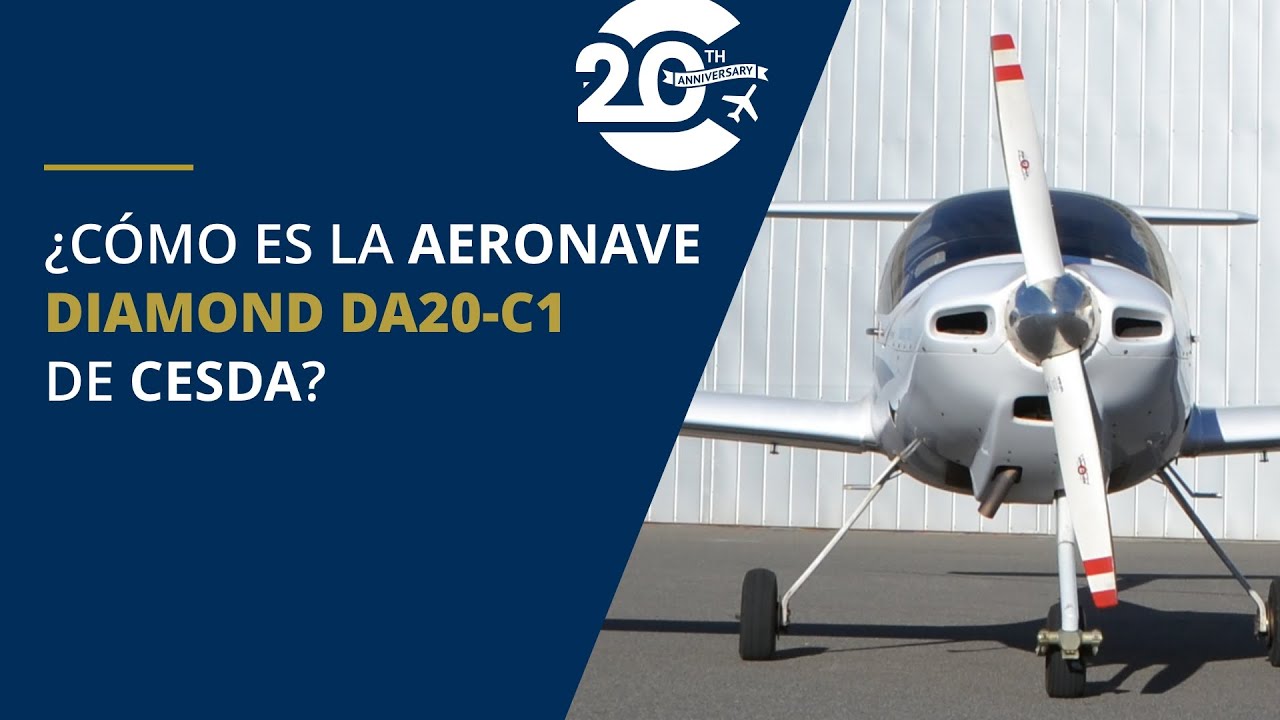 ¿Cómo es la aeronave Diamond DA20-C1 de CESDA?