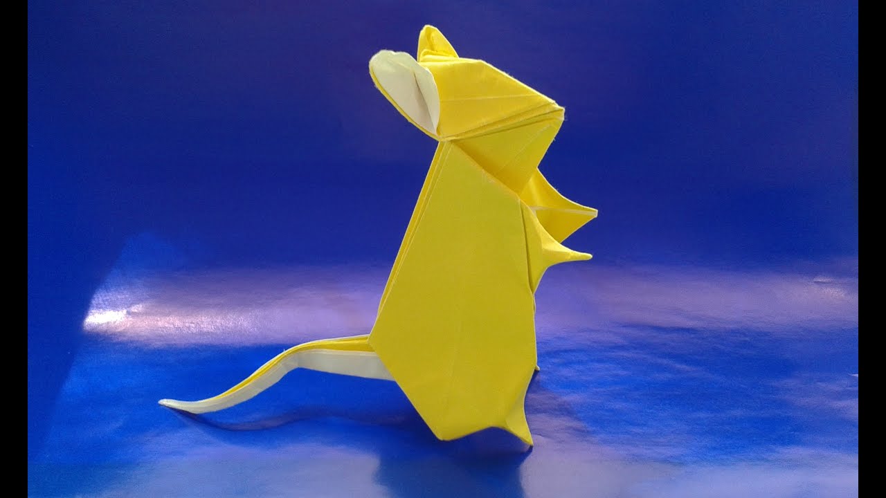 origami mouse оригами мышка