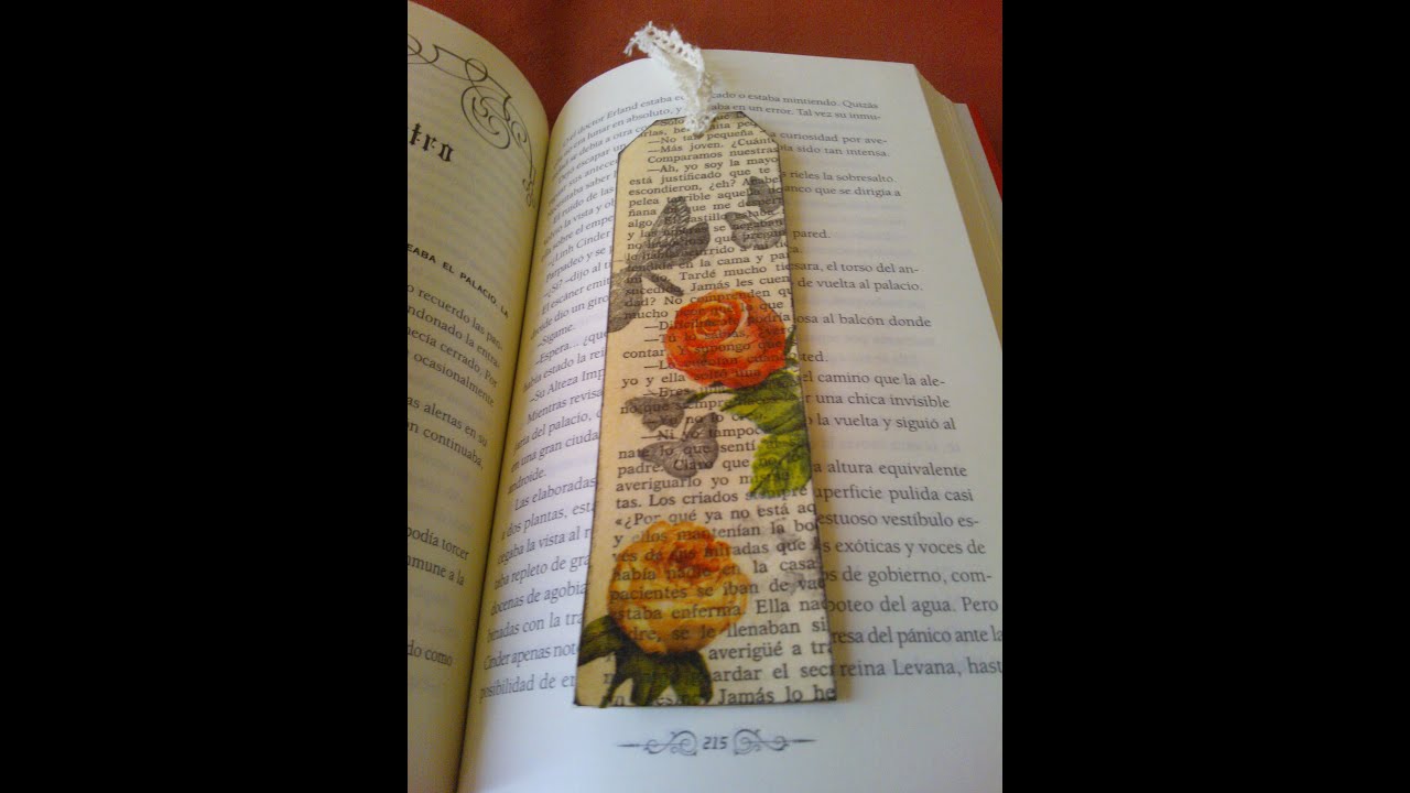 Tutorial Marcapaginas reciclando un libro viejo..bookmark ¡