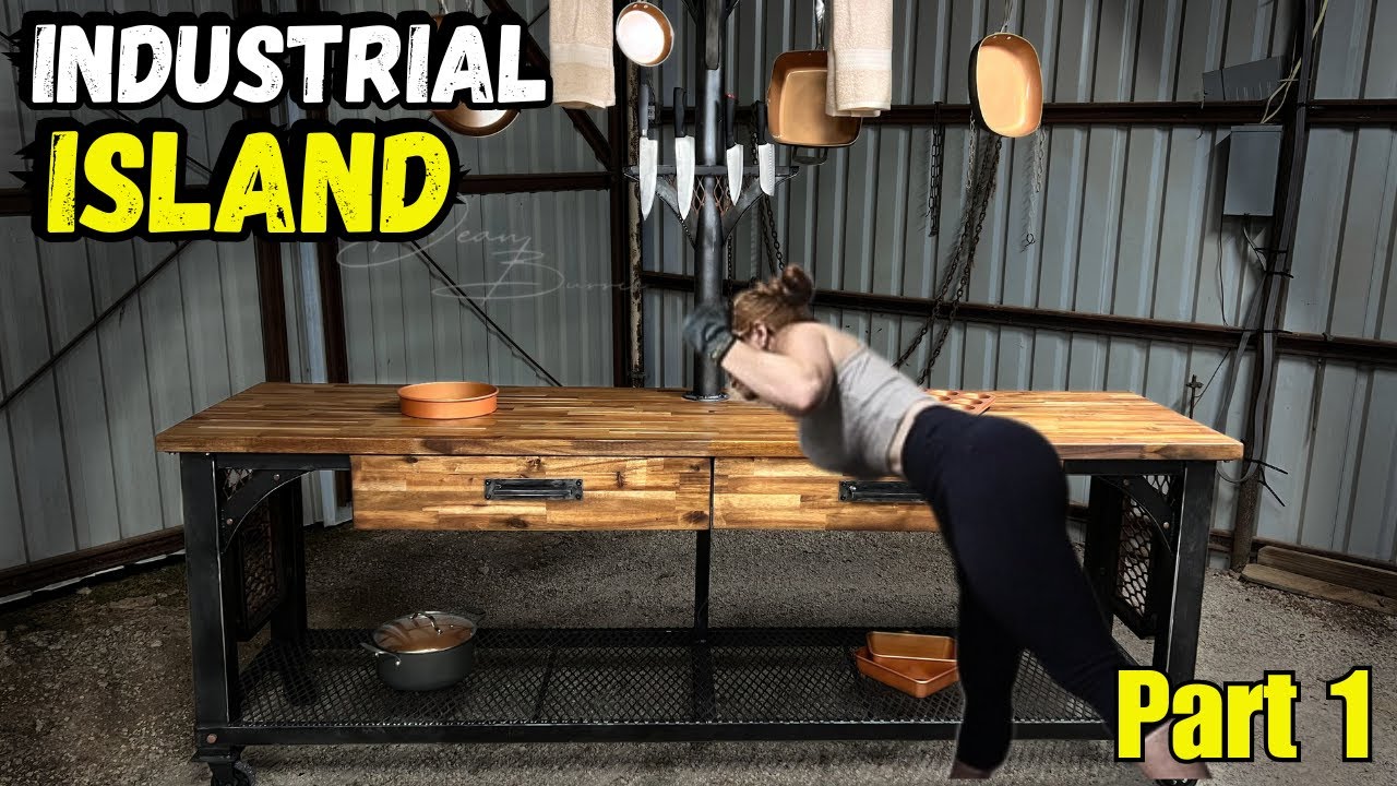 First Time Welding! Building an Industrial Island with Scrap Parts (Part 1)