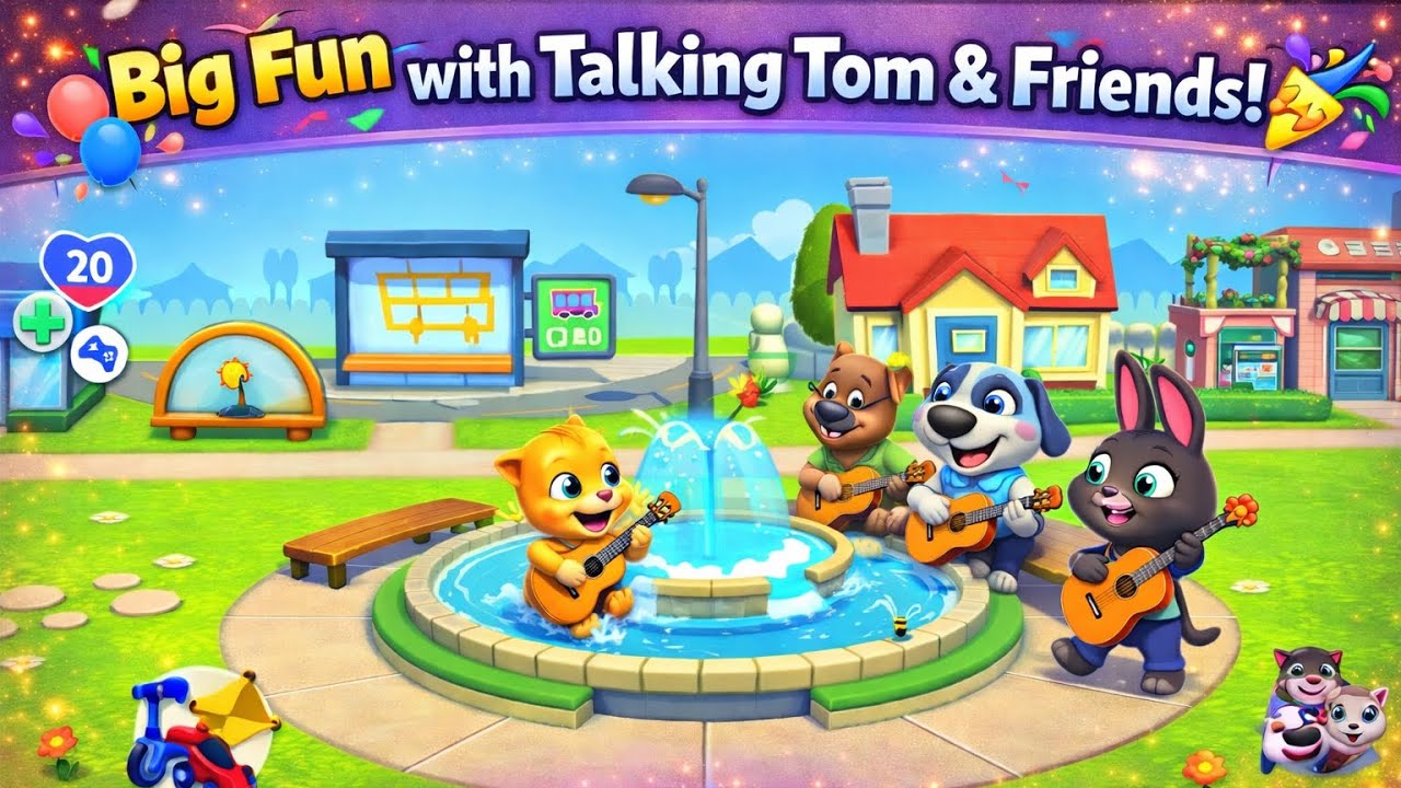 My Talking Tom and Friends Playing Guitar