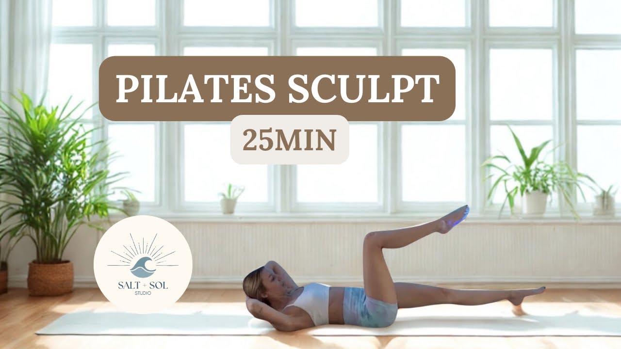 25 Min Mat Pilates Sculpt | Full Body Core, Arms & Glutes (Low Impact)