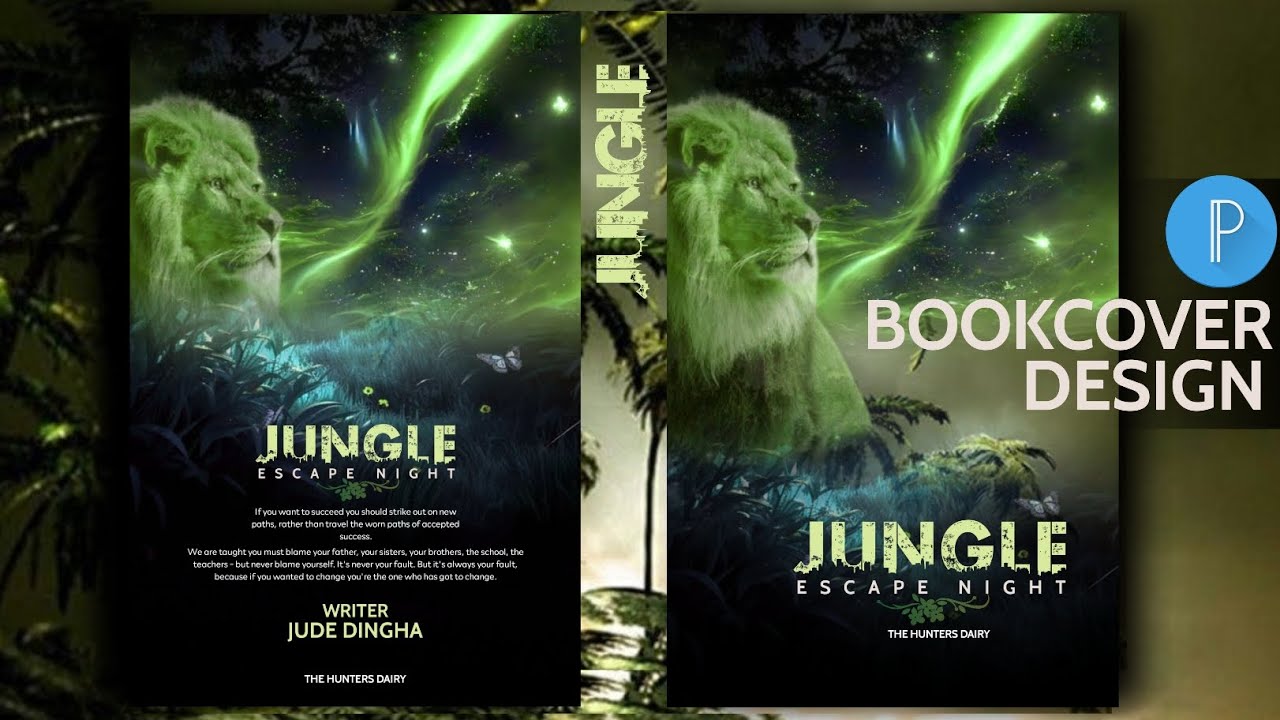 How to Design a Professional book cover on Pixellab | Book cover mockup