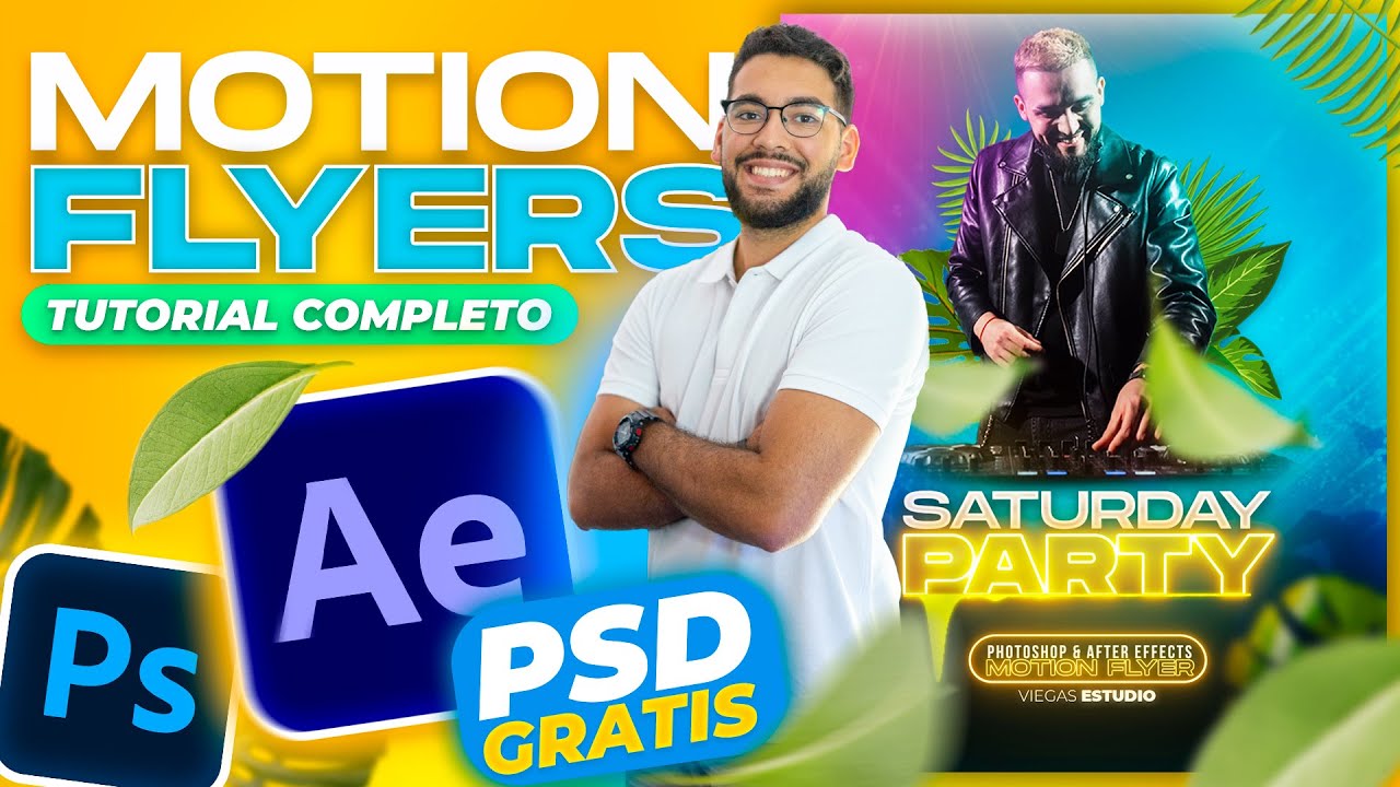 ✅ Como HACER MOTION FLYERS en After Effects | TUTORIAL COMPLETO + PSD GRATIS | Plugins GRATIS⚡