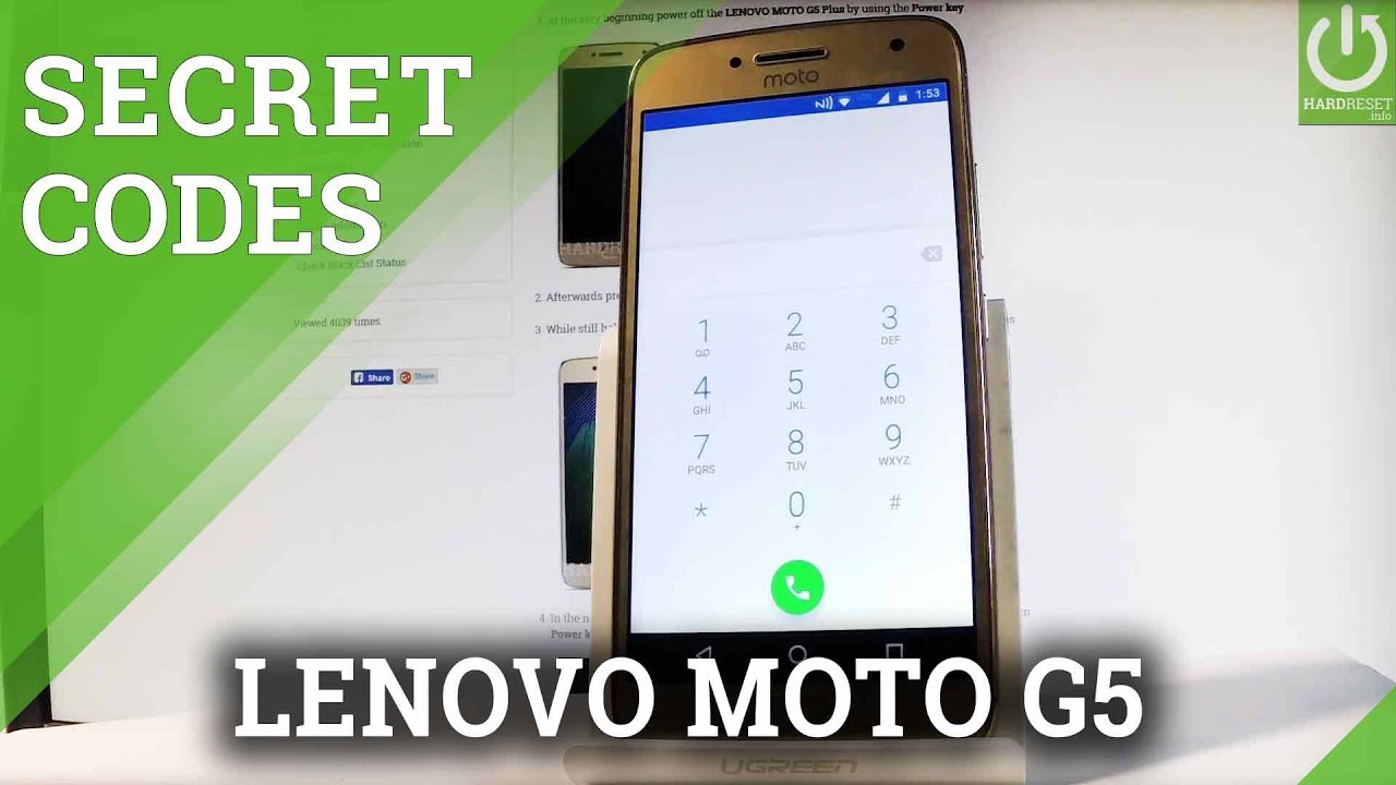 Коды в LENOVO Moto G5 Plus - Хитрости / Секретное меню / Расширенные настройки