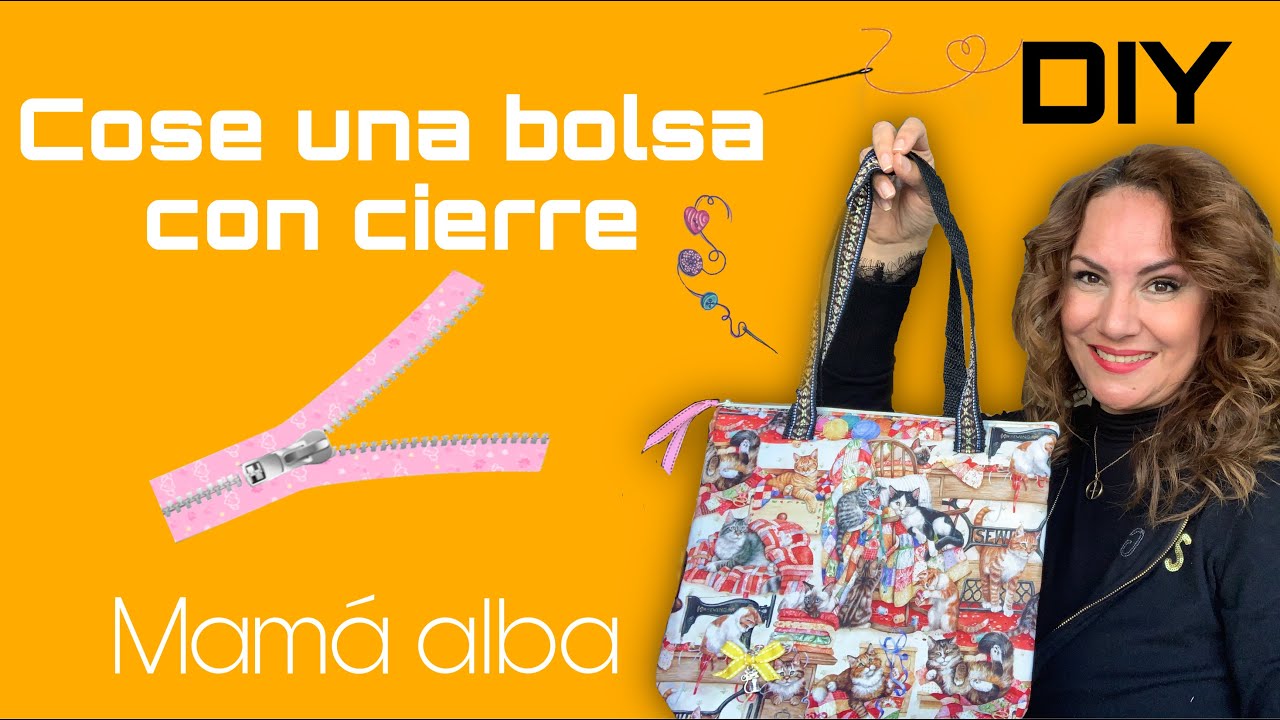 DIY | COSE UNA BOLSA CON CIERRE | MAMÁ ALBA