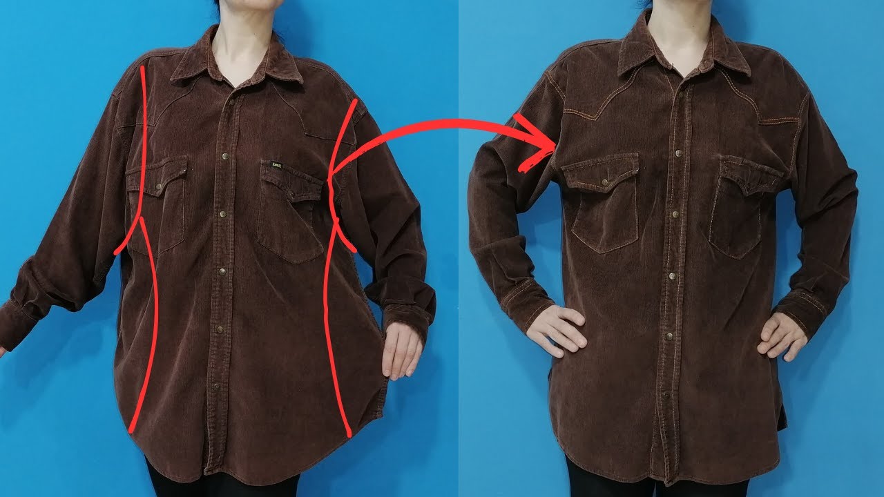 How to Sew and Downsize a Blouse to fit you perfectly ! Sewing Trick