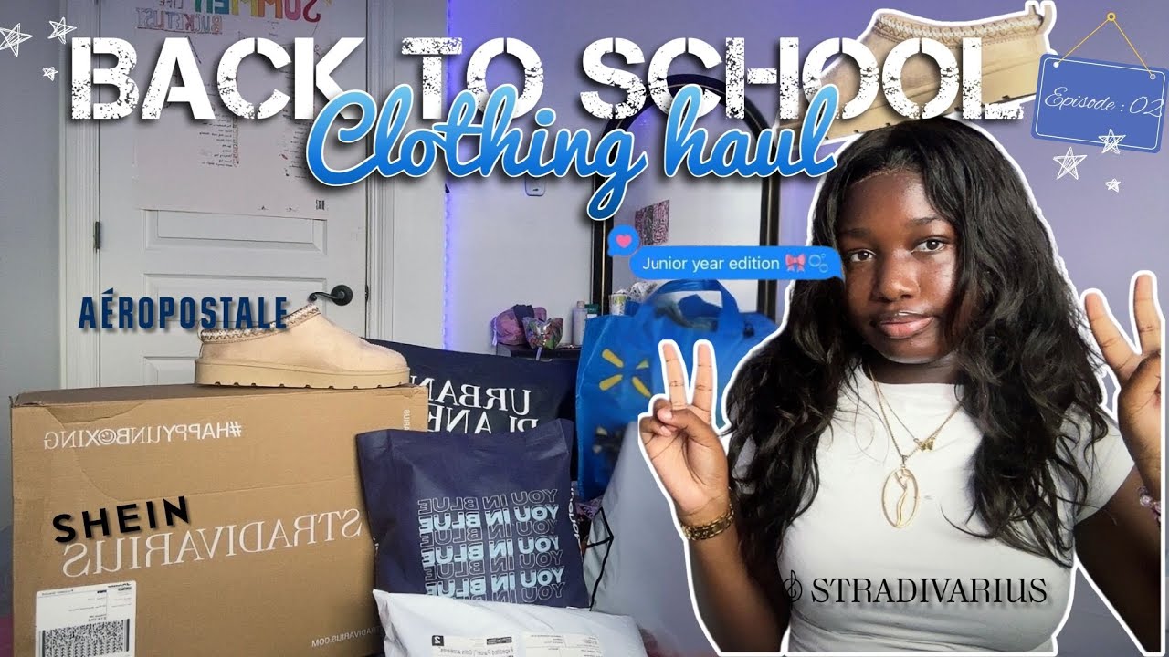 BACK TO SCHOOL CLOTHING HAUL + Try-on | Aéropostale, Shein, Urban planet, etc *Junior Year*