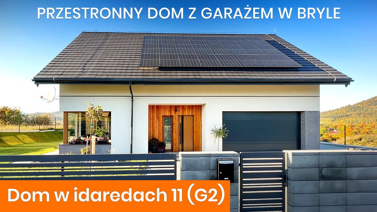 Dom w idaredach 11 (G2) &ndash; Przestronny dom z garażem w bryle - ARCHON+ Projekty Dom&oacute;w