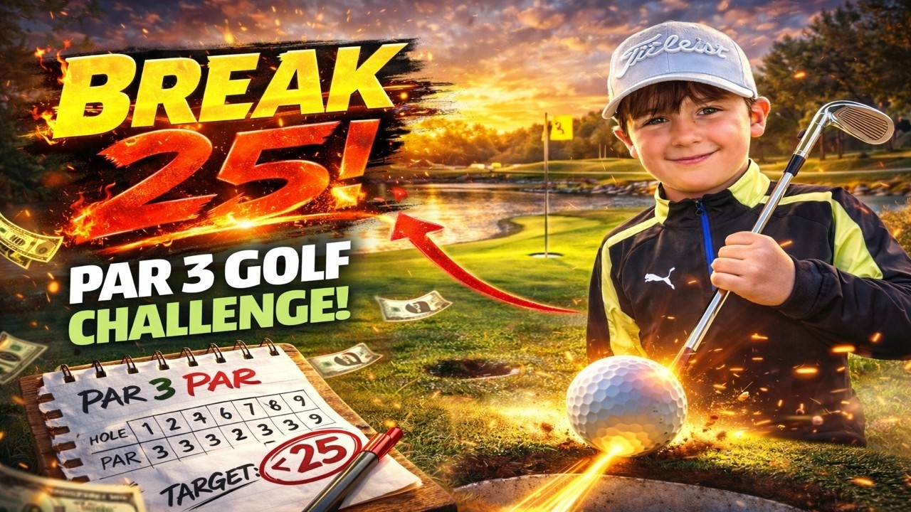 Can a Junior Golfer BREAK 25 on a Par 3 Course?! ⛳ | 3 Hammers Golf Challenge!