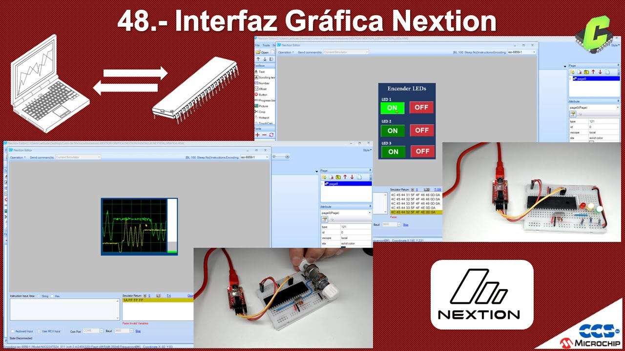 48.- Interfaz Gráfica  Nextion | Curso Microcontroladores PIC