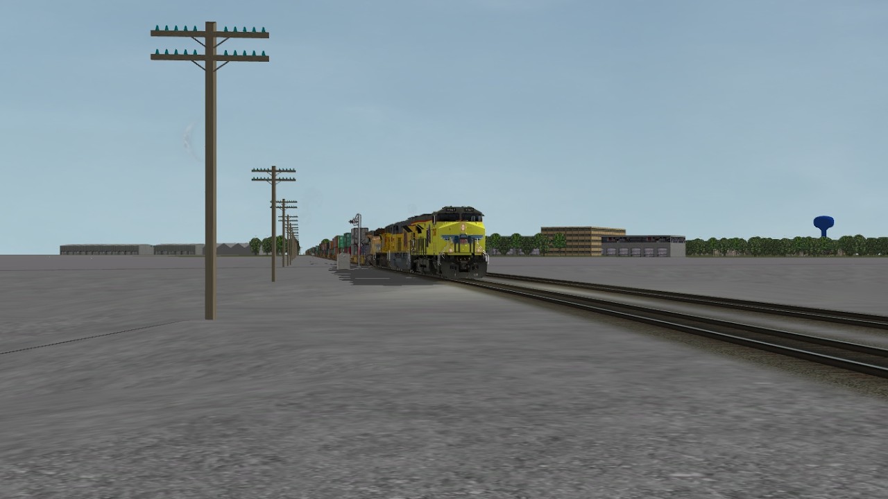 ORTS: Fast UP C45ACCTE #7367 WB IG4TA-03 At Clinton, IA