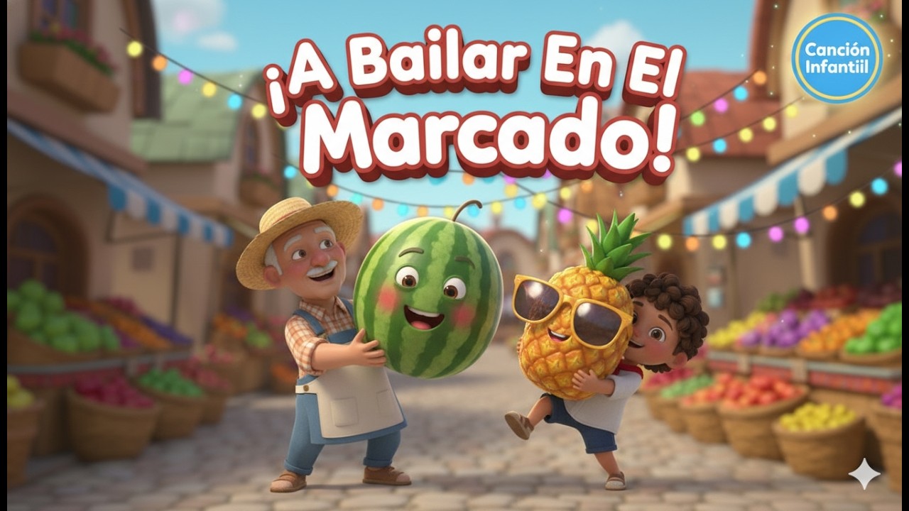 El Mercado de Don Tomás 🍎 Canción Infantil de Frutas y Verduras | Cumbia para Niños