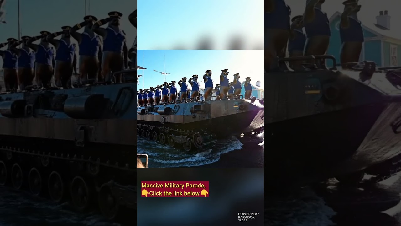 Seal Amphibious Command 🦭  Realistic Naval Military Parade in USA  #viral #military #animals #funny