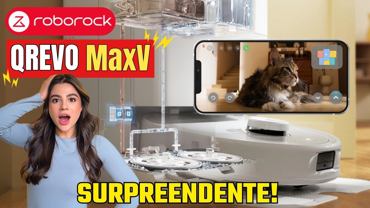 Testei o Robô Aspirador ROBOROCK QREVO MaxV e o que ele fez me deixou CHOCADA! Review Completo.