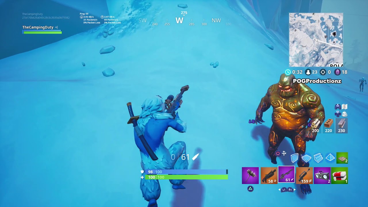 DESTROY GOLDEN ICE BRUTES - Fortnite Ice Storm Challenge
